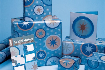 MoMa Holiday Wrapping Paper, Stickers, and Spinning Holiday Card