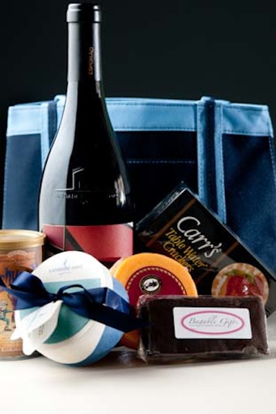 Bagable Gifts gourmet offerings highlight the finer things in life and give your guests something to celebrate.