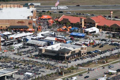 The Coca-Cola Pavilion hosts an annual bike event.