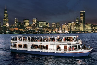 Evening Star cruises Lake Michigan