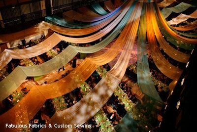 NYC Opera event, fabulous fabrics