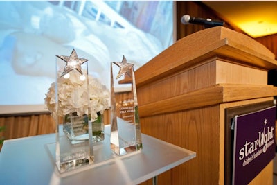 At dinner the foundation presented two awards: the Starlight Community Star Award, honoring a philanthropic leader in the community, to Franco Nuschese and the newly created Peter Samuelson Founders Award to Georgetown University Hospital.