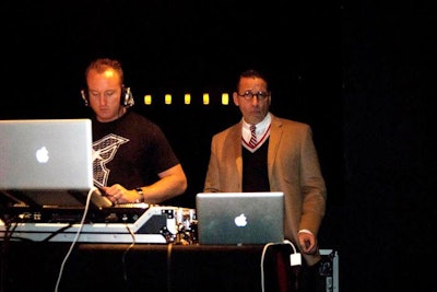 Noted graphic designer Chip Kidd (pictured, right) served as an honorary co-chair and one of the night's DJs.