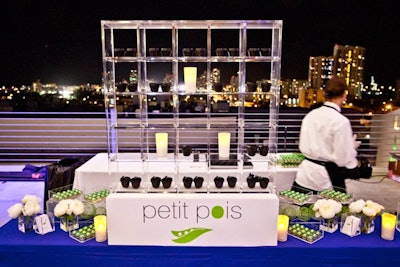 Petit Pois Events & Catering served black truffle and shittake polenta.
