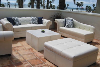 Afr White Outdoor Lounge Seating
