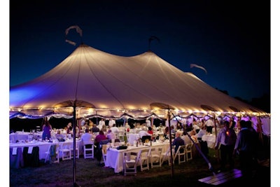 Chase Canopy Tent Outdoor Evening Reception
