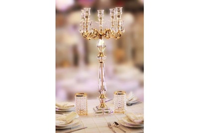 The 35-inch Gold Candelabra from Crystal World.