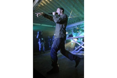 Drake performed for the crowd at the music-centric event.