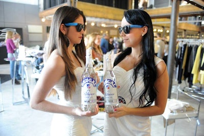 Models served Brugal Rum to guests both Friday night and Saturday.