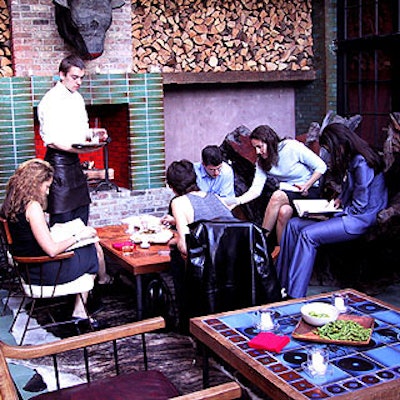 The party spilled out to the Park's enclosed patio area.