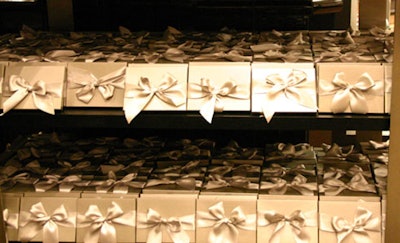 Guests were each given a silver box of Nordstrom greeting cards as a memento of the event.