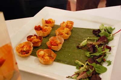 Vert Catering served gnocchi in baked pastry cups.