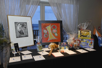 Auction items included a week in Whistler, tickets to the Rogers Cup, and Toronto Raptors tickets.