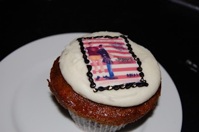 A reprise of last year's desserts, cupcakes bore the movie poster images of nominated pictures.
