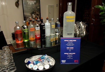 Absolut sponsored movie-themed vodka cocktails.