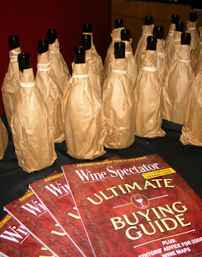In Wine Spectator's suite, guests were given an opportunity to participate in the magazine's blind tasting competition.