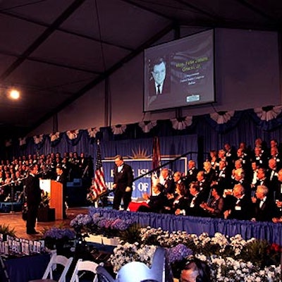 Medal honorees sat onstage in front of an audience of more than 2,500.