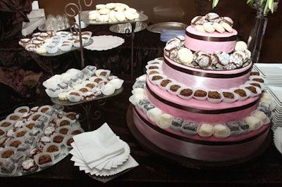 Desserts from Sweet York included chocolate crinkle cookies and pecan shortbread.