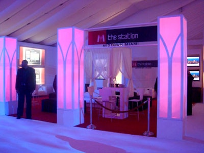 Paying homage to the publications new Midtown home, the Station set up a cozy lounge in the front of the tent.