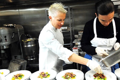 Elizabeth Falkner of Citizen Cake in San Francisco created dishes for the event.