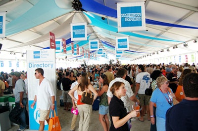The American Express Grand Tasting Tents boasted more than 100 exhibitors each, offering guests a wide variety of culinary delights, ranging from classic to avant-garde.