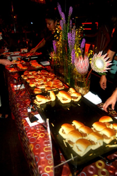 Representative of Mohegan Sun, Joy Wallace's team offered guests a Cuban sandwich station.