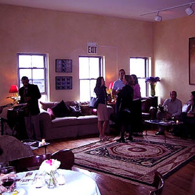 The loft, with its plush, comfy couches and rugs, has a very cozy, home-like atmosphere.