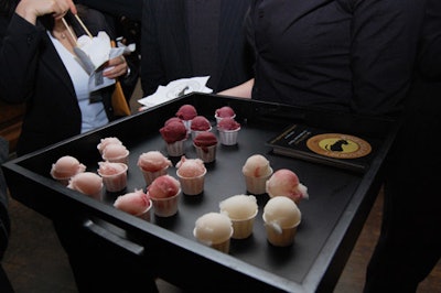 Wine Cellar Sorbet served its wine-flavored sorbet at the event.