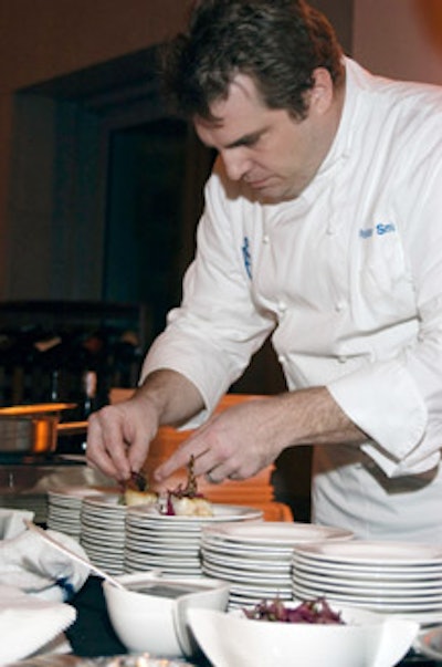 PS 7 chef Peter Smith held court with his rockfish cured in sugar and hot smoked with cherrywood.