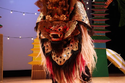 The event also showed children some of the traditional cultural mythology of the regions, including the Balinese Barong dance.