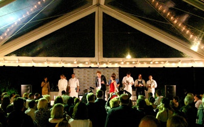 Halfway through the event, all honorees were introduced onstage and presented with awards from StarChefs.com.