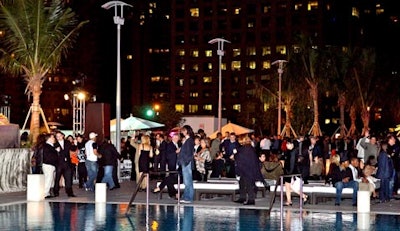 Film and Miami V.I.P.s were invited to party poolside and celebrate the Plaza's debut and the beginning of the film festival.