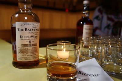 Sponsor William Grant & Sons supplied a bar serving Balvenie—single-malt Scotch whiskey—for the evening.