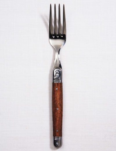 Wooden handle design, $0.60, available in the U.S. from Broadway Party Rentals in New York