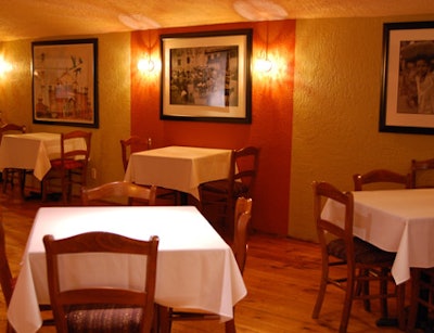 The lower level features a private dining area for 60.
