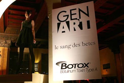 The Botox name appeared in signage for designer vignettes.