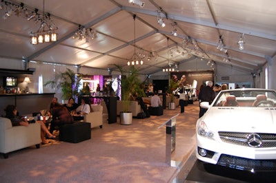 Mercedes-Benz parked its cars inside Smashbox's lobby.