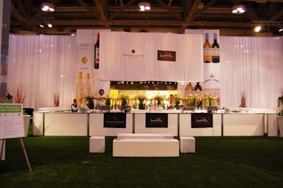 Servers in the Niagara Wine Garden—open for the duration of the consumer show—offered guests a selection of Ontario wines during the opening-night party.