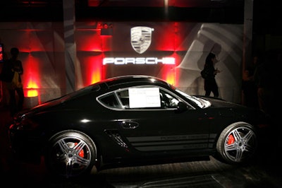As title sponsor, Porsche got a prime spot at the event to showcase one of its newest vehicles.