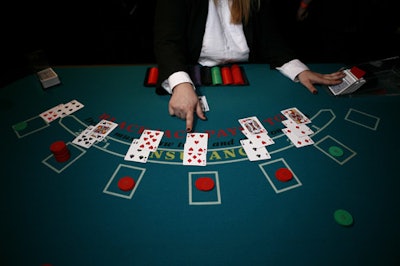 A gaming section on the third floor held tables for blackjack, roulette, and craps.