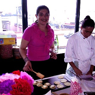 Marissa Sanchez from Zarela and Zarela Catering served picada at New York magazine's Taste of New York benefit for City Harvest.