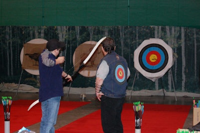 The Kids Zone included an archery range, where instructors were on hand to teach technique.