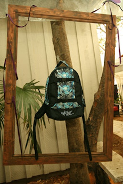 BMF worked with Strong Events to showcase the Eastsport backpacks in wooden frames.