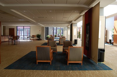The West Belmont Place wing also includes nearby seating areas.