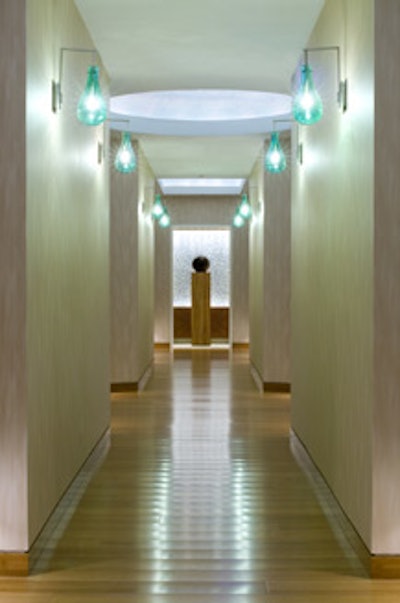 Eight treatment rooms offer skin care, massages, body treatments, and manicures and pedicures.