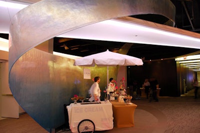 Food stations included a gelato stand from A Mano.