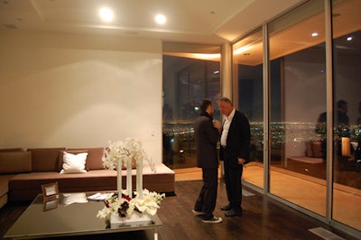 Nearly every room offered soaring city views.