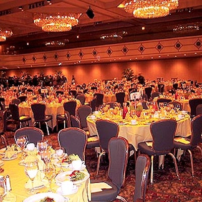 The Grand Ballroom of the Marriott Marquis hosted PRSA's New York chapter's Big Apple awards.