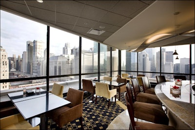 Cityscape Bar offers impressive views of the skyline.