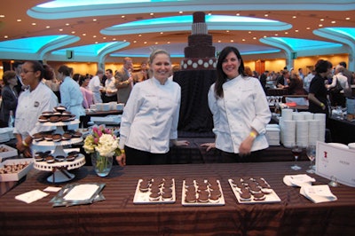 Georgetown's Hook set up in the event's chocolate corner, with whoopie pies and a chocolate cake centerpiece.